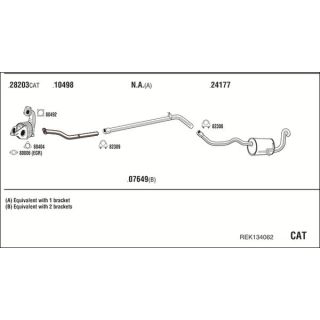 Išmetimo sistema WALKER REK134062