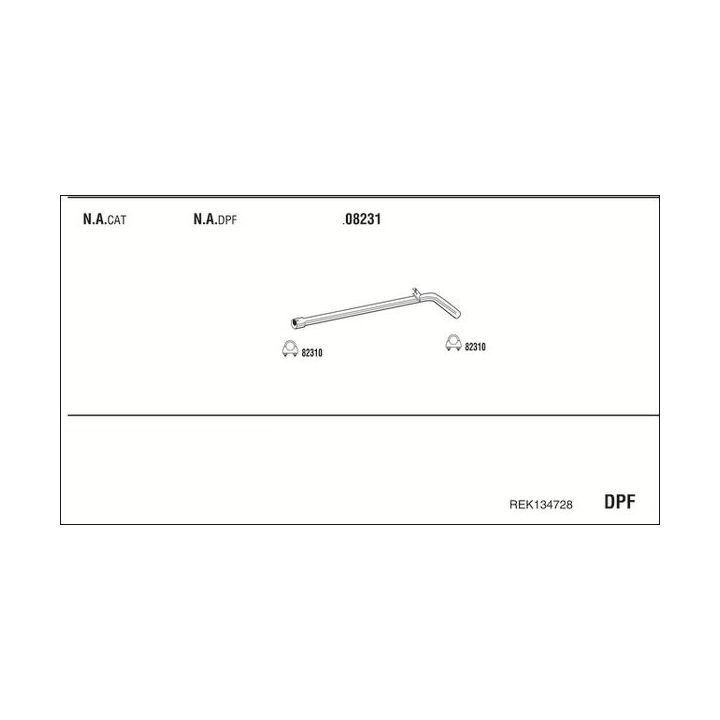 Išmetimo sistema WALKER REK134728