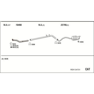 Išmetimo sistema WALKER REK134731