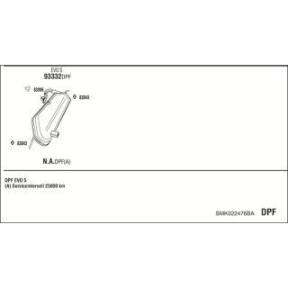 Išmetimo sistema WALKER SMK022476BA