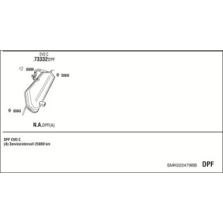 Išmetimo sistema WALKER SMK022479BB
