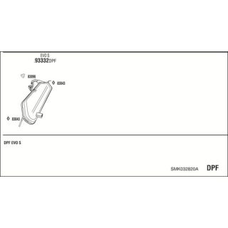 Išmetimo sistema WALKER SMK032820A
