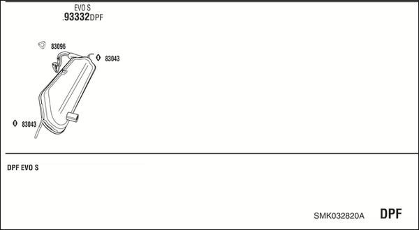 Išmetimo sistema WALKER SMK032820A