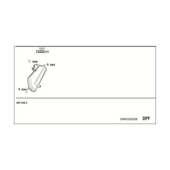 Išmetimo sistema WALKER SMK032820B