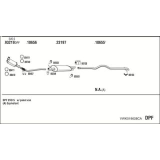 Išmetimo sistema WALKER VWK019628CA
