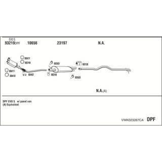 Išmetimo sistema WALKER VWK023267CA