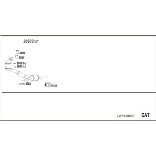 Išmetimo sistema WALKER VWK120892