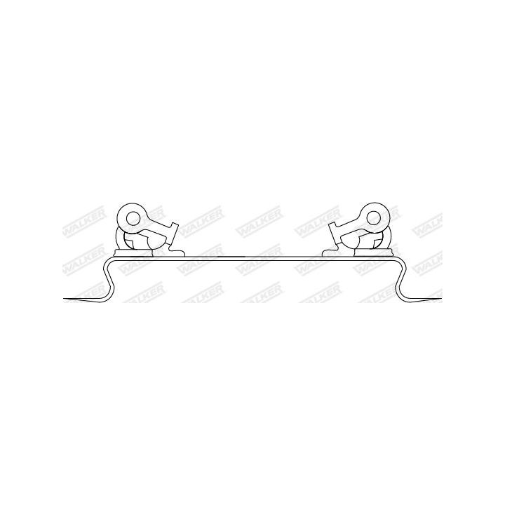 Laikiklis, išmetimo sistema WALKER 83521