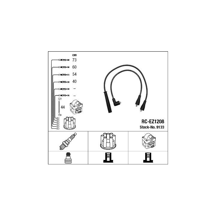 Uždegimo laido komplektas NGK 9133