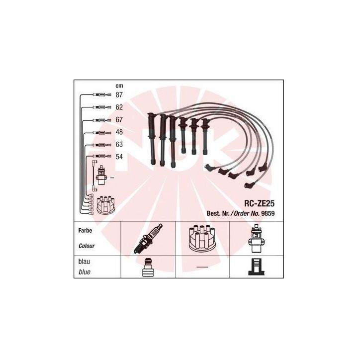 Uždegimo laido komplektas NGK 9859