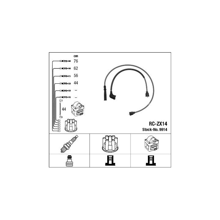 Uždegimo laido komplektas NGK 9914