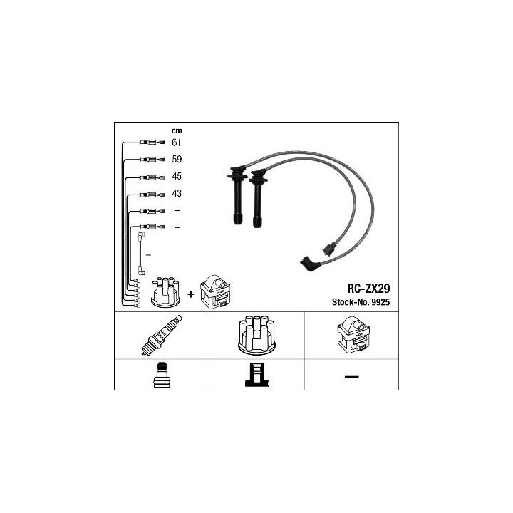Uždegimo laido komplektas NGK 9925
