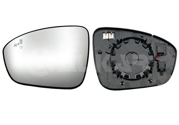 Veidrodėlio stiklas, išorinis veidrodėlis ALKAR 6487237