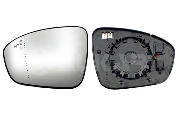 Veidrodėlio stiklas, išorinis veidrodėlis ALKAR 6491237