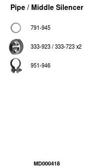 Išleidimo kolektorius FA1 MD000418