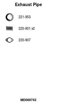 Išleidimo kolektorius FA1 MD000743