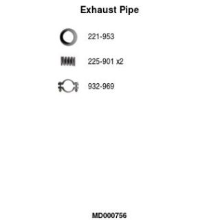 Išleidimo kolektorius FA1 MD000756