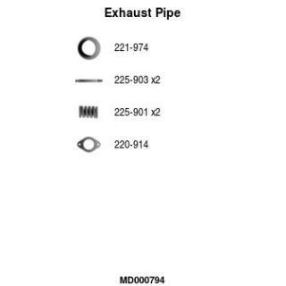 Išleidimo kolektorius FA1 MD000794