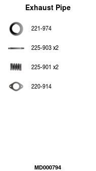 Išleidimo kolektorius FA1 MD000794