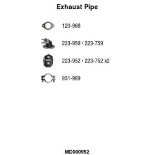 Išleidimo kolektorius FA1 MD000952