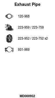 Išleidimo kolektorius FA1 MD000952