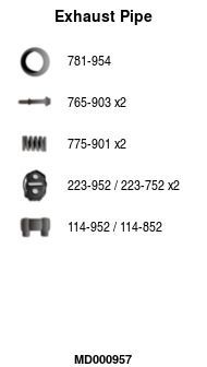 Išleidimo kolektorius FA1 MD000957