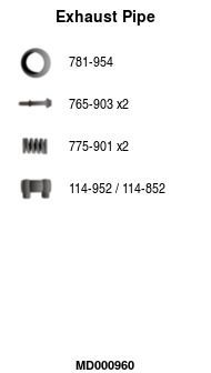 Išleidimo kolektorius FA1 MD000960