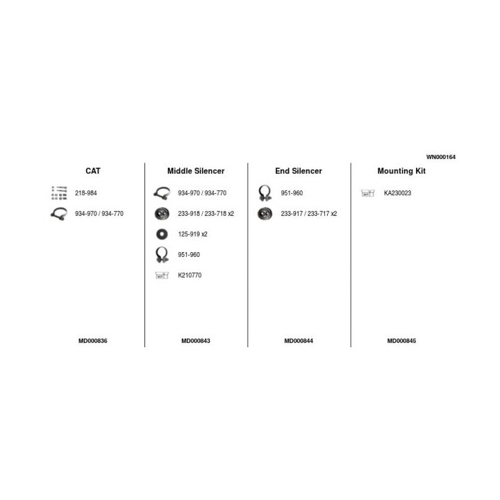 Išmetimo sistema FA1 WN000164