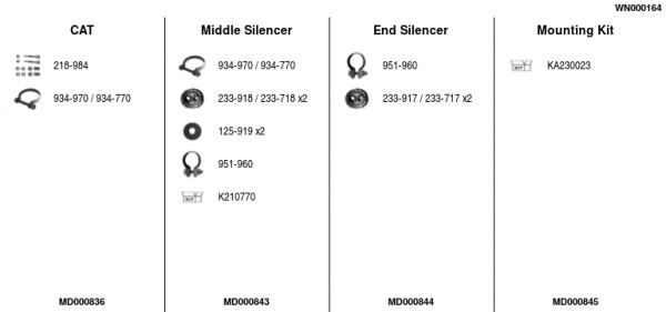 Išmetimo sistema FA1 WN000164