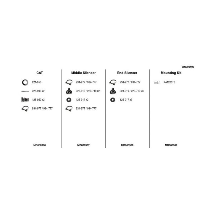 Išmetimo sistema FA1 WN000199