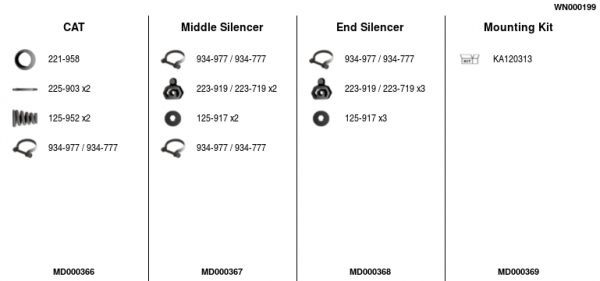 Išmetimo sistema FA1 WN000199