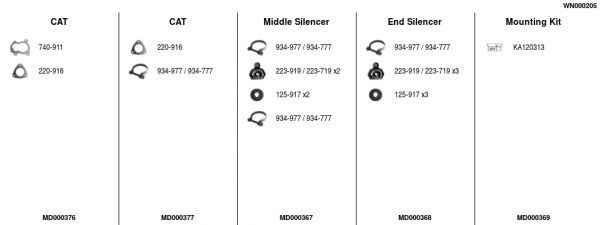 Išmetimo sistema FA1 WN000205