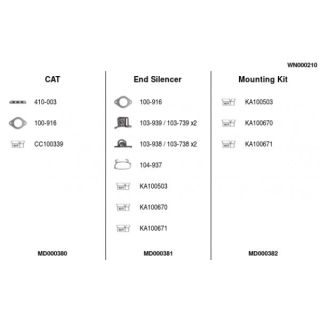Išmetimo sistema FA1 WN000210