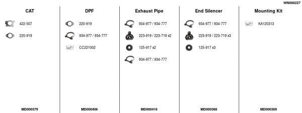 Išmetimo sistema FA1 WN000227