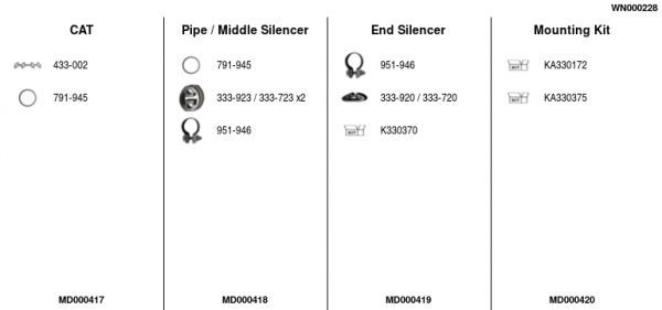 Išmetimo sistema FA1 WN000228