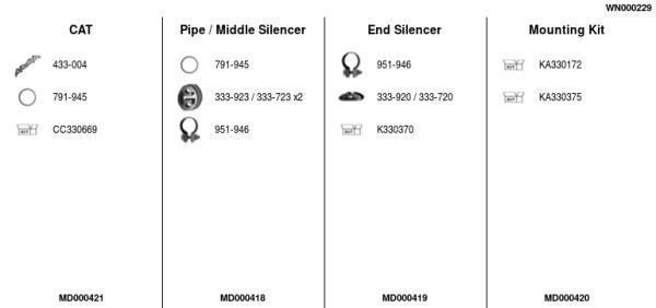 Išmetimo sistema FA1 WN000229
