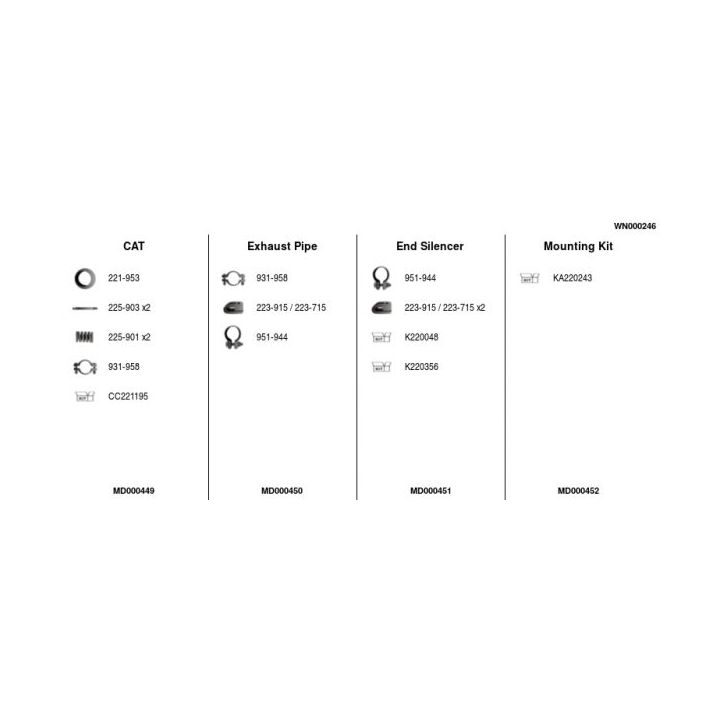 Išmetimo sistema FA1 WN000246