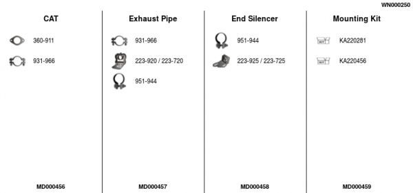 Išmetimo sistema FA1 WN000250