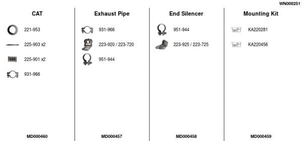 Išmetimo sistema FA1 WN000251