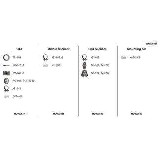 Išmetimo sistema FA1 WN000285