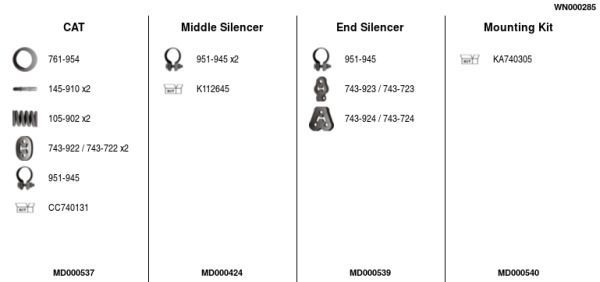 Išmetimo sistema FA1 WN000285