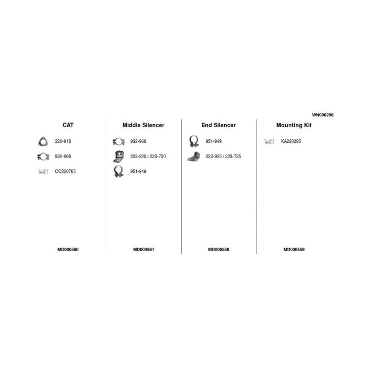 Išmetimo sistema FA1 WN000296