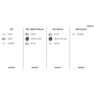 Išmetimo sistema FA1 WN000350