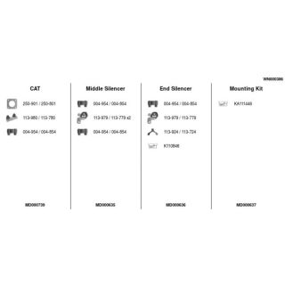 Išmetimo sistema FA1 WN000386