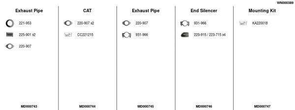 Išmetimo sistema FA1 WN000389