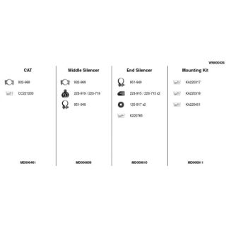 Išmetimo sistema FA1 WN000426