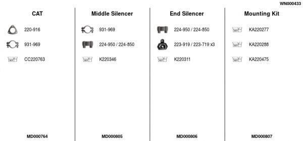 Išmetimo sistema FA1 WN000433