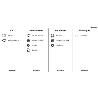 Išmetimo sistema FA1 WN000439