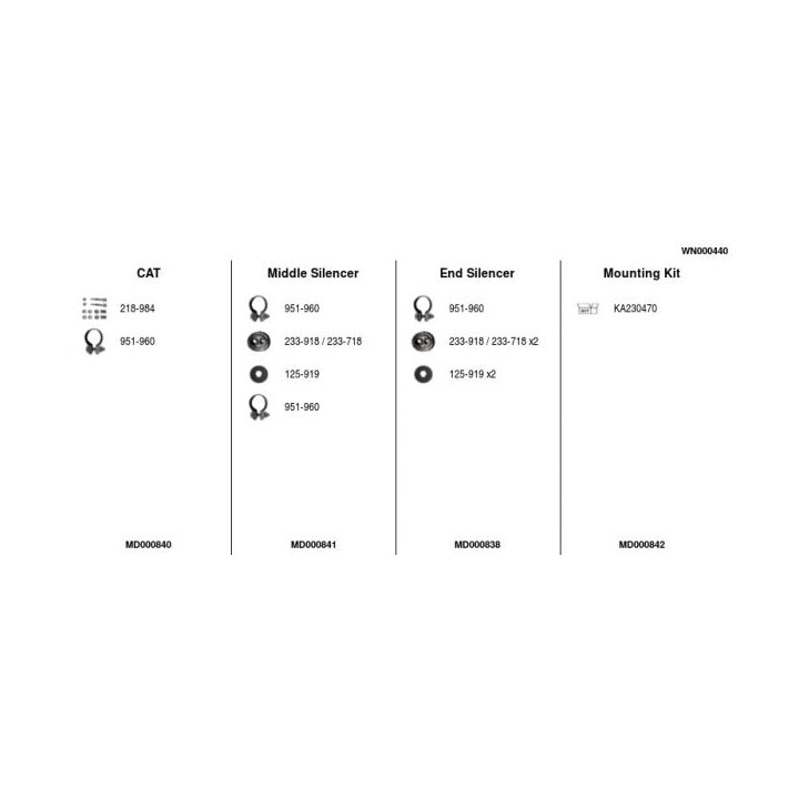 Išmetimo sistema FA1 WN000440