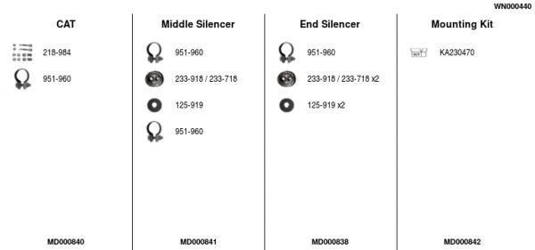 Išmetimo sistema FA1 WN000440